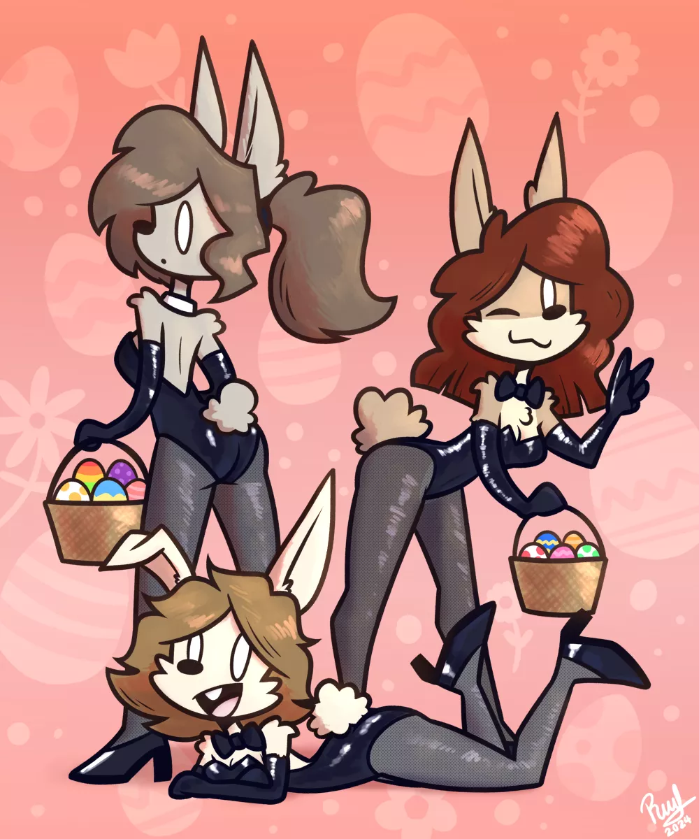 Easter Bunnies (by me)