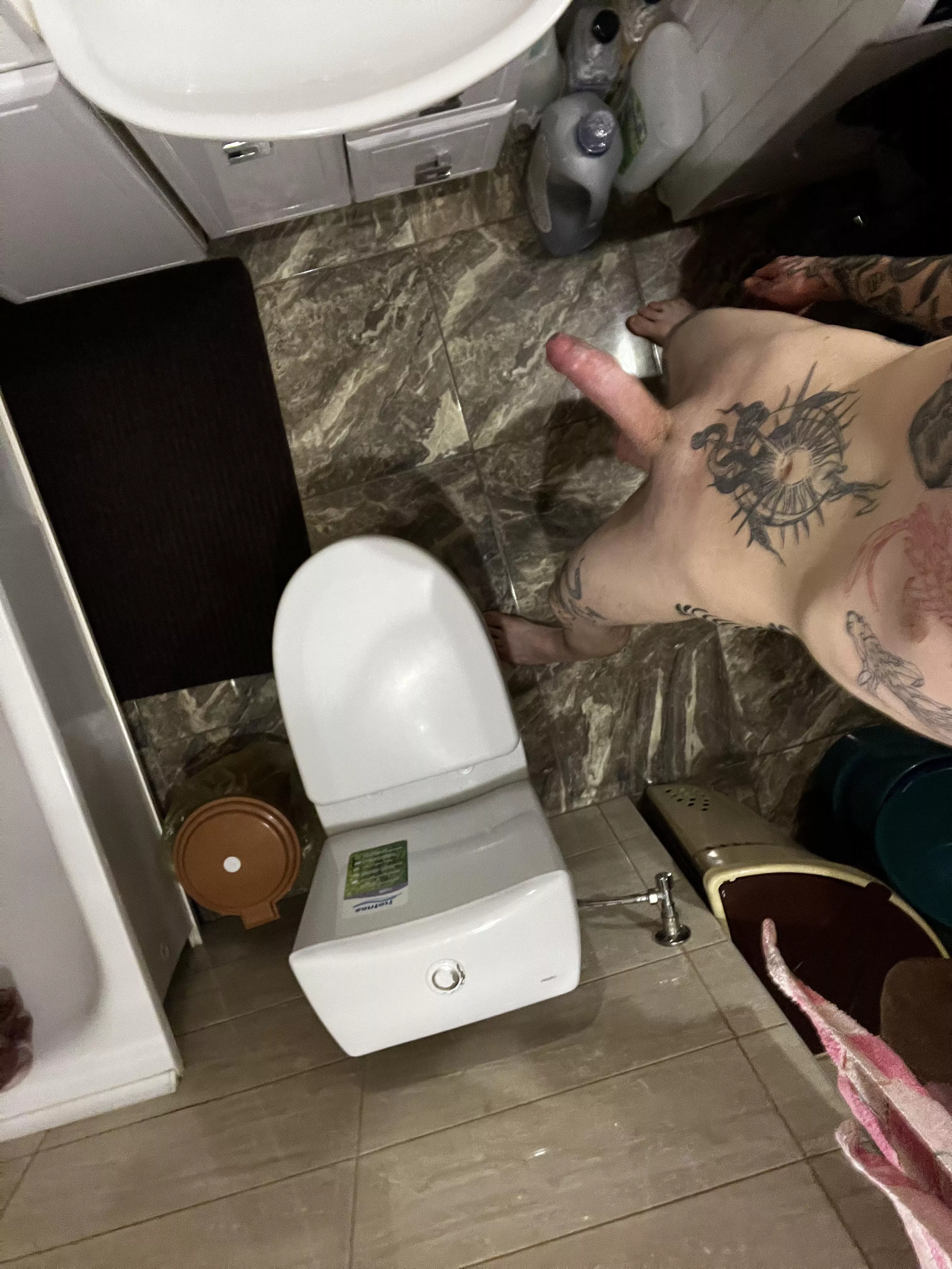 getting ready to bath