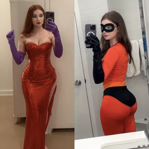 Jessica Rabbit or Mrs. Incredible?