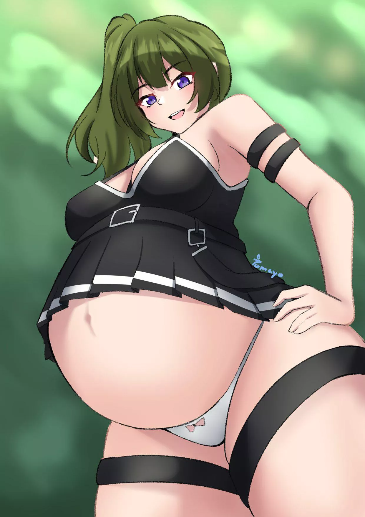 Pregnant Ubel is staring down at you (Frieren) [@tomayo_]