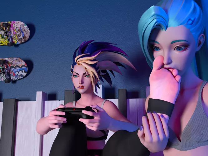 Akali & Seraphine's Private Time (League of Legends) [Artist: AUXP]