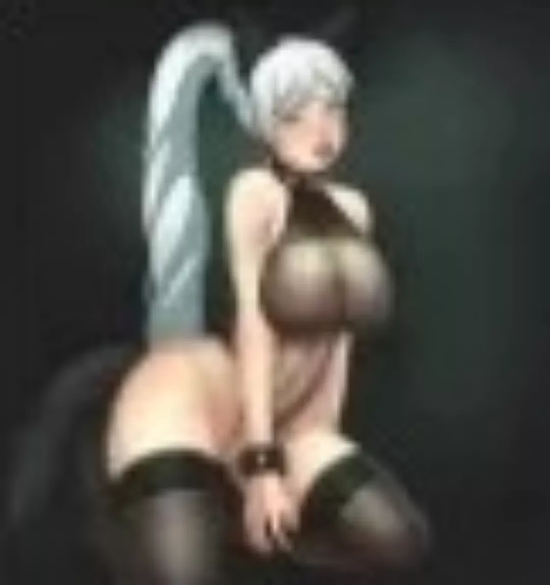 Color 1girl, white hair, ponytail, wolf ears, black tail, one piece costume, black stockings, ahegao?, black bracelet