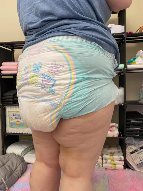Completely flooded this diaper today