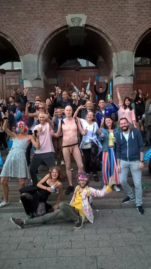 Everybody can be a festival slut, I will be the naked one, picture made at Pride Amsterdam 2019 😎