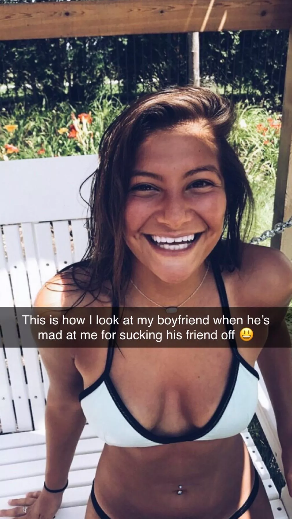 I think it’s funny to give him details about it