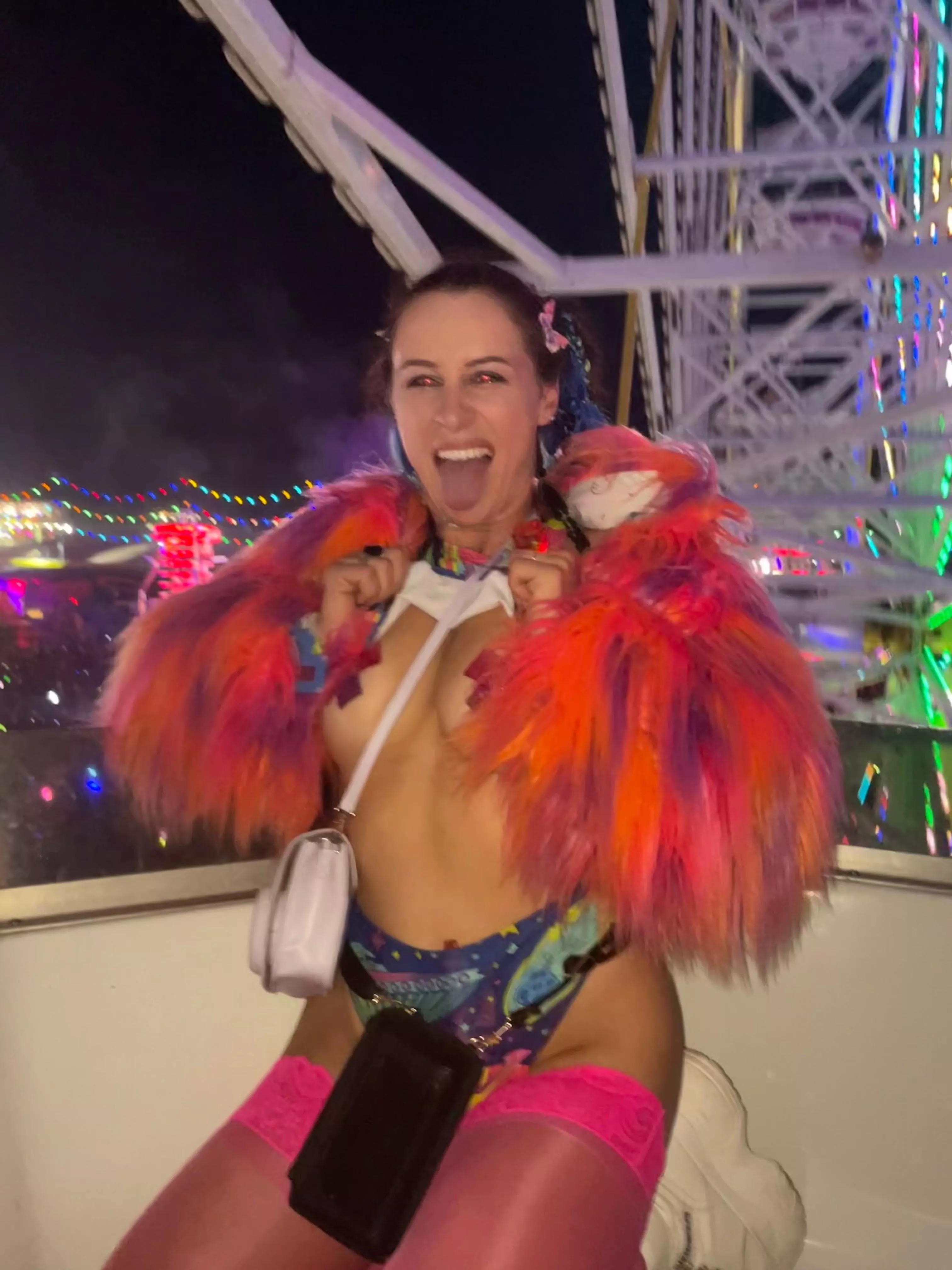 I’m trying to make out on Ferris wheel who’s down? 