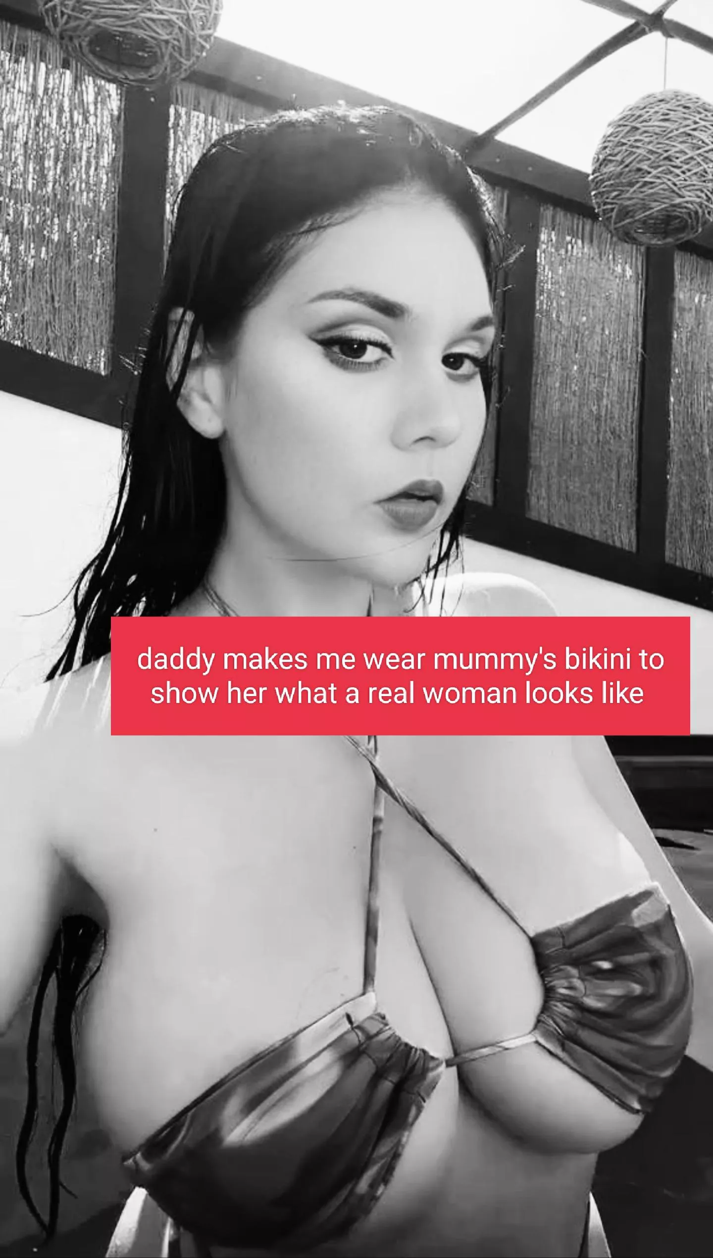 My tits are bigger than my mum's and daddy loves them