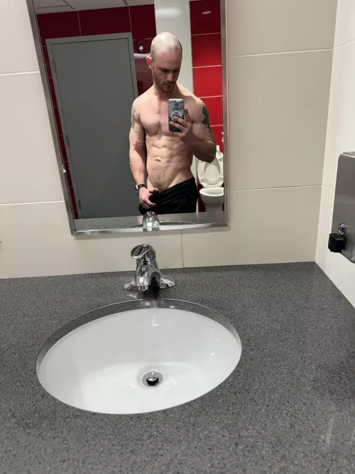 Showing off my little guy before I lift 