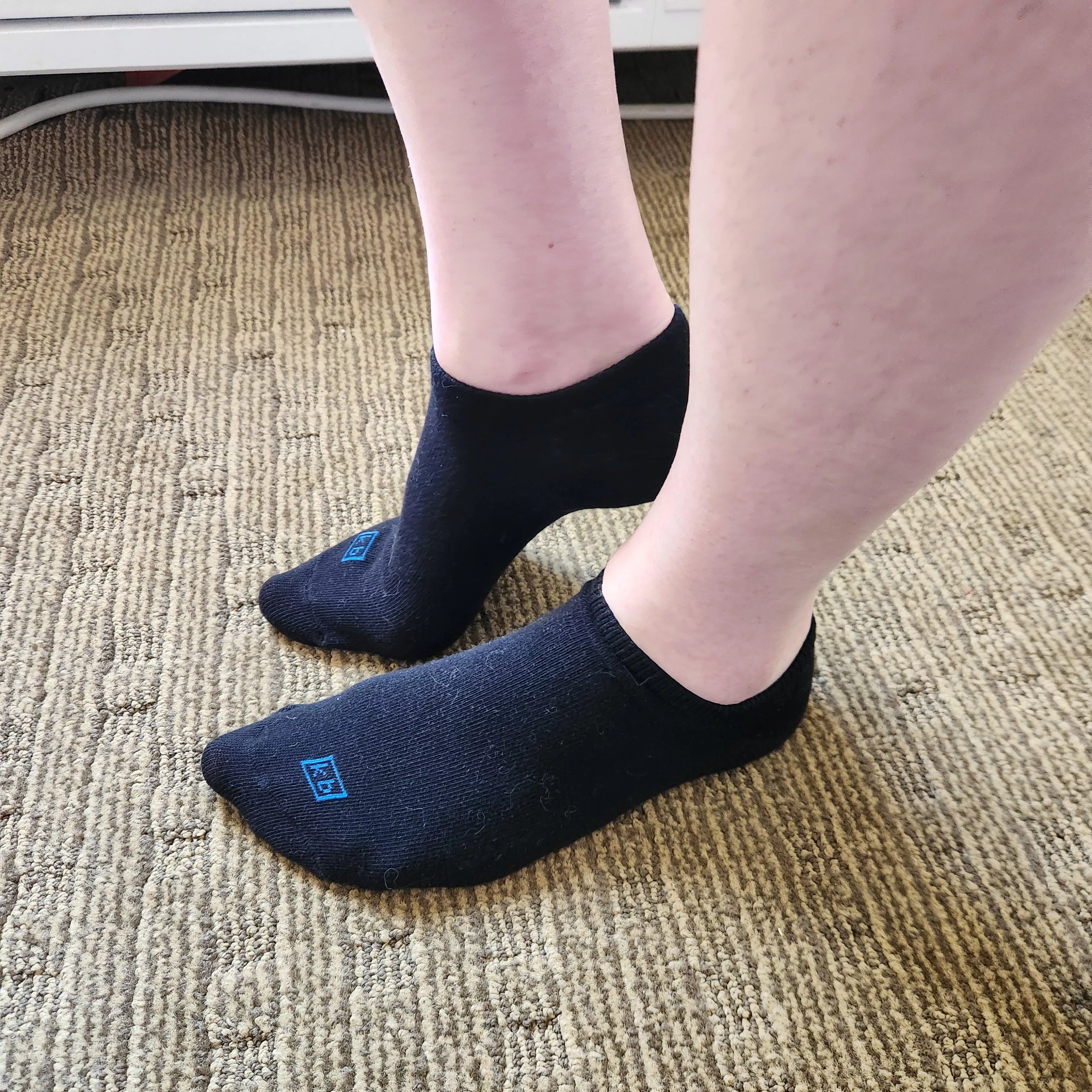 Although white is my go to sock color, I'll throw on black socks occasionally too. 