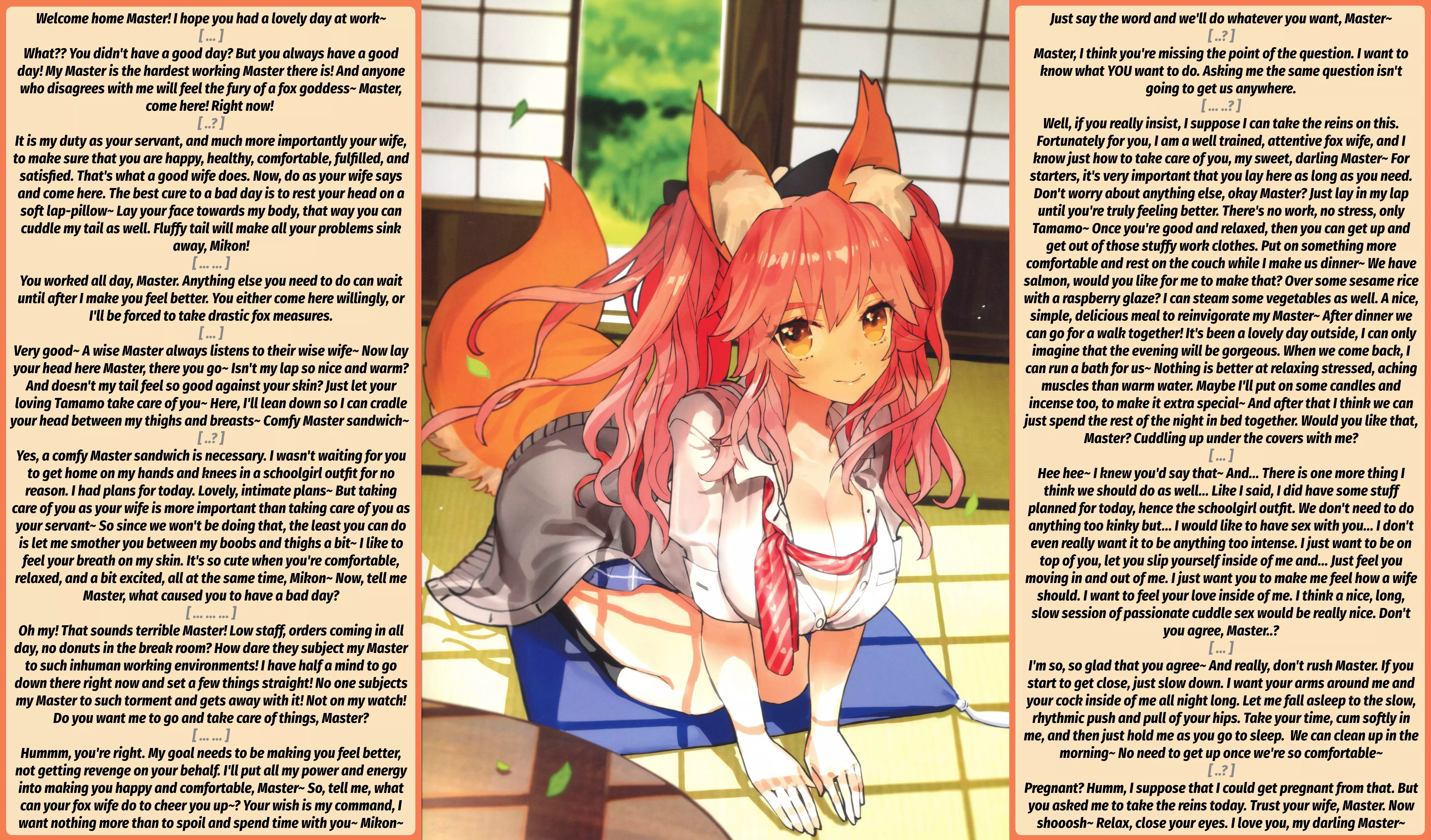 Good Wife, Wise Fox [FGO] [Tamamo-no-Mae] [Wife] [Wholesome] Artist: Wada Arco