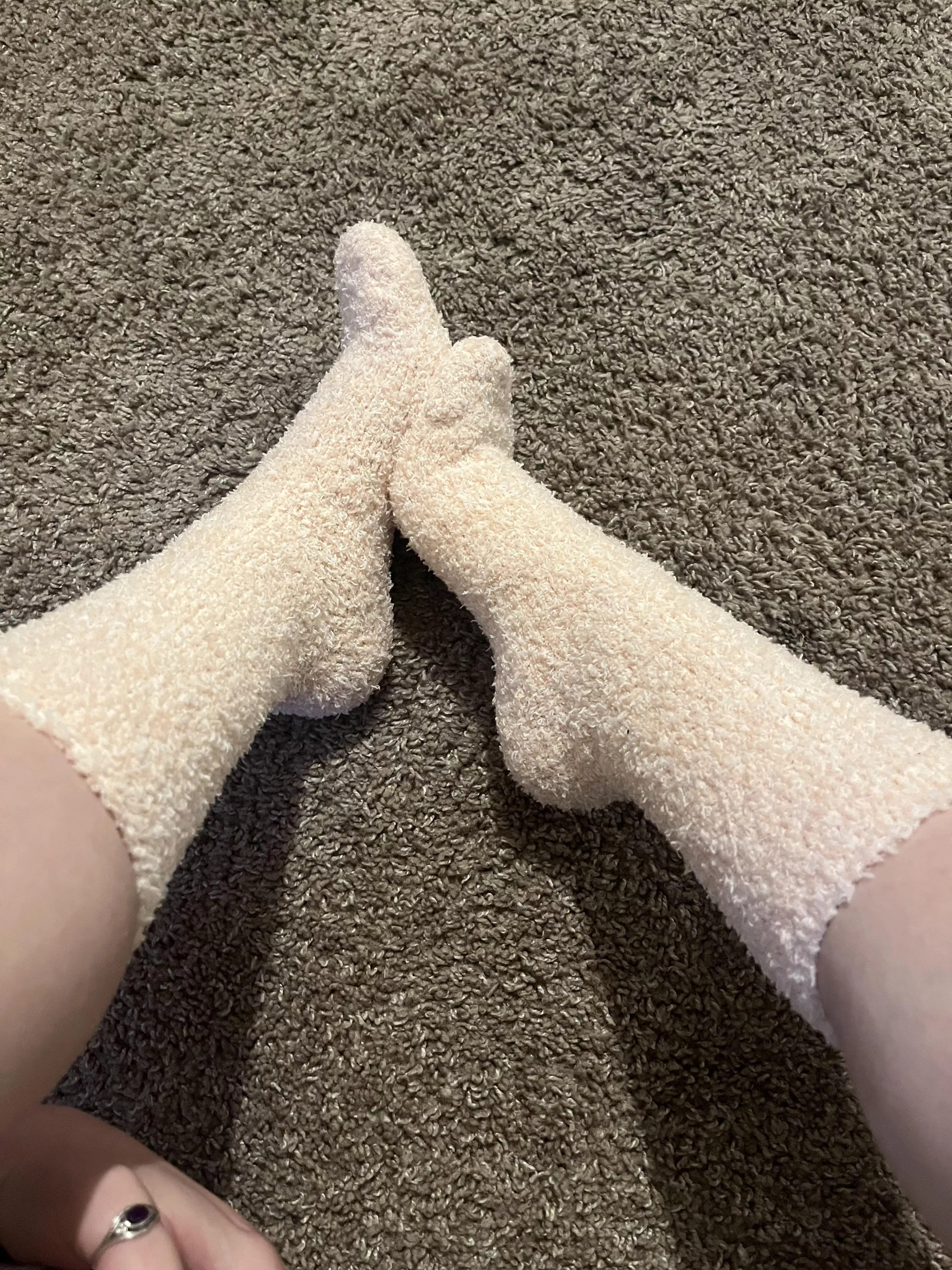 got some new fuzzy socks 🤭
