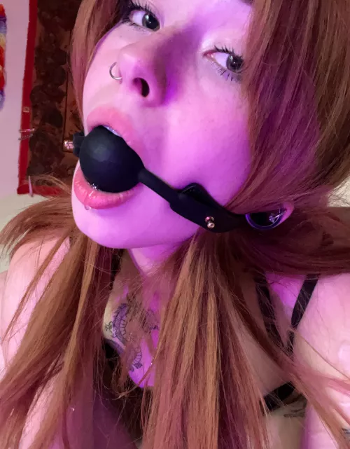 I know it's gonna be the wild ride if there is a gag in my mouth