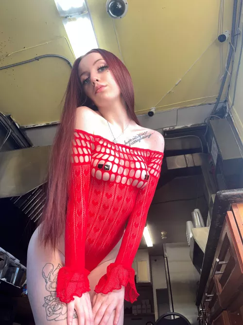 It's a red lingerie kind of day.