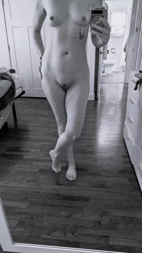 Just a little morning mirror selfie is all. 43 (f)