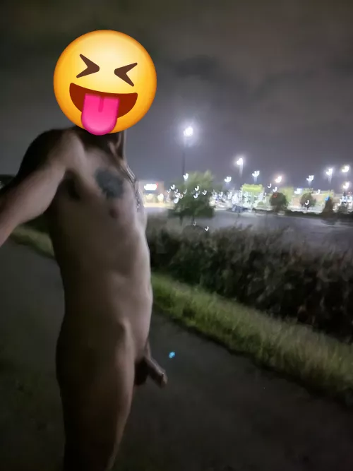 Late night stroll on the bike trail