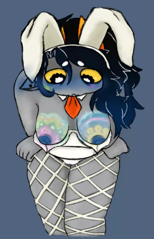 [OC] Uh Oh! You found Whobie's hidden eggs! :o Do you want your prize? (This is a WIP. A friend has challenged me to draw a BG oTL) 