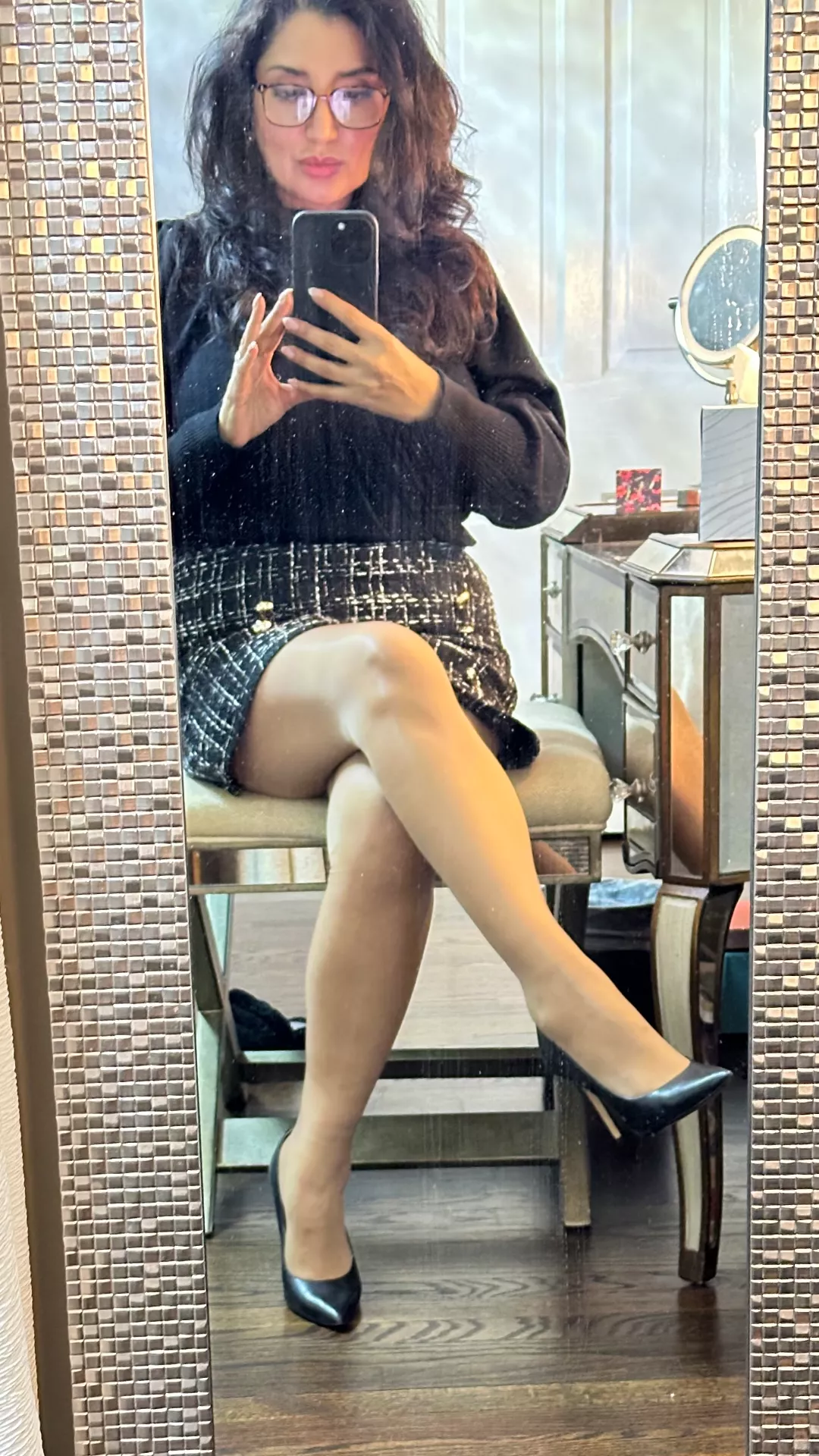 Should I keep the glasses on. 