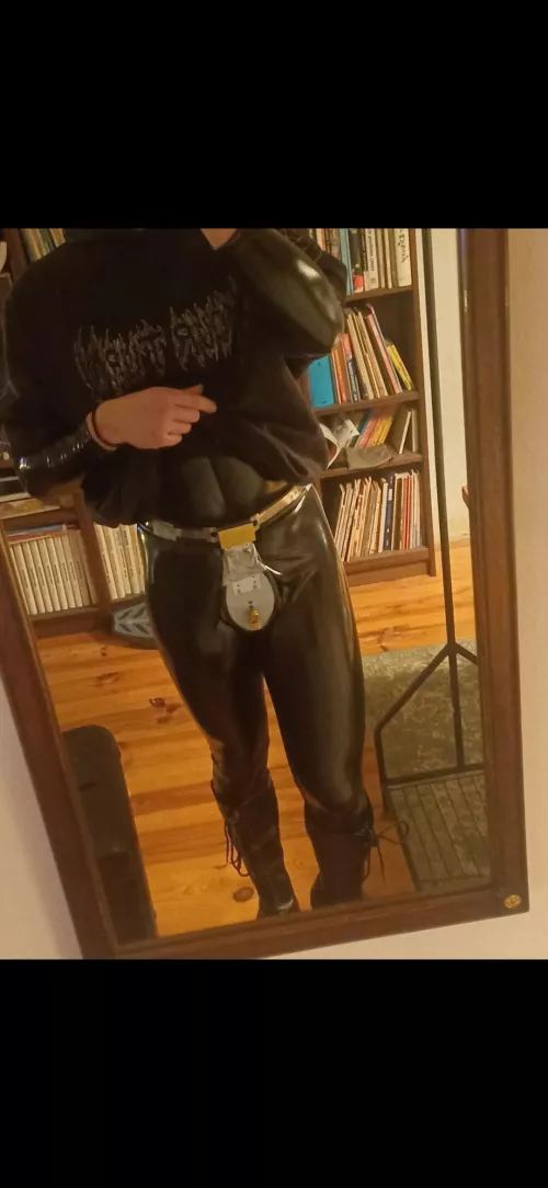 Catsuit under a hoodie 🖤