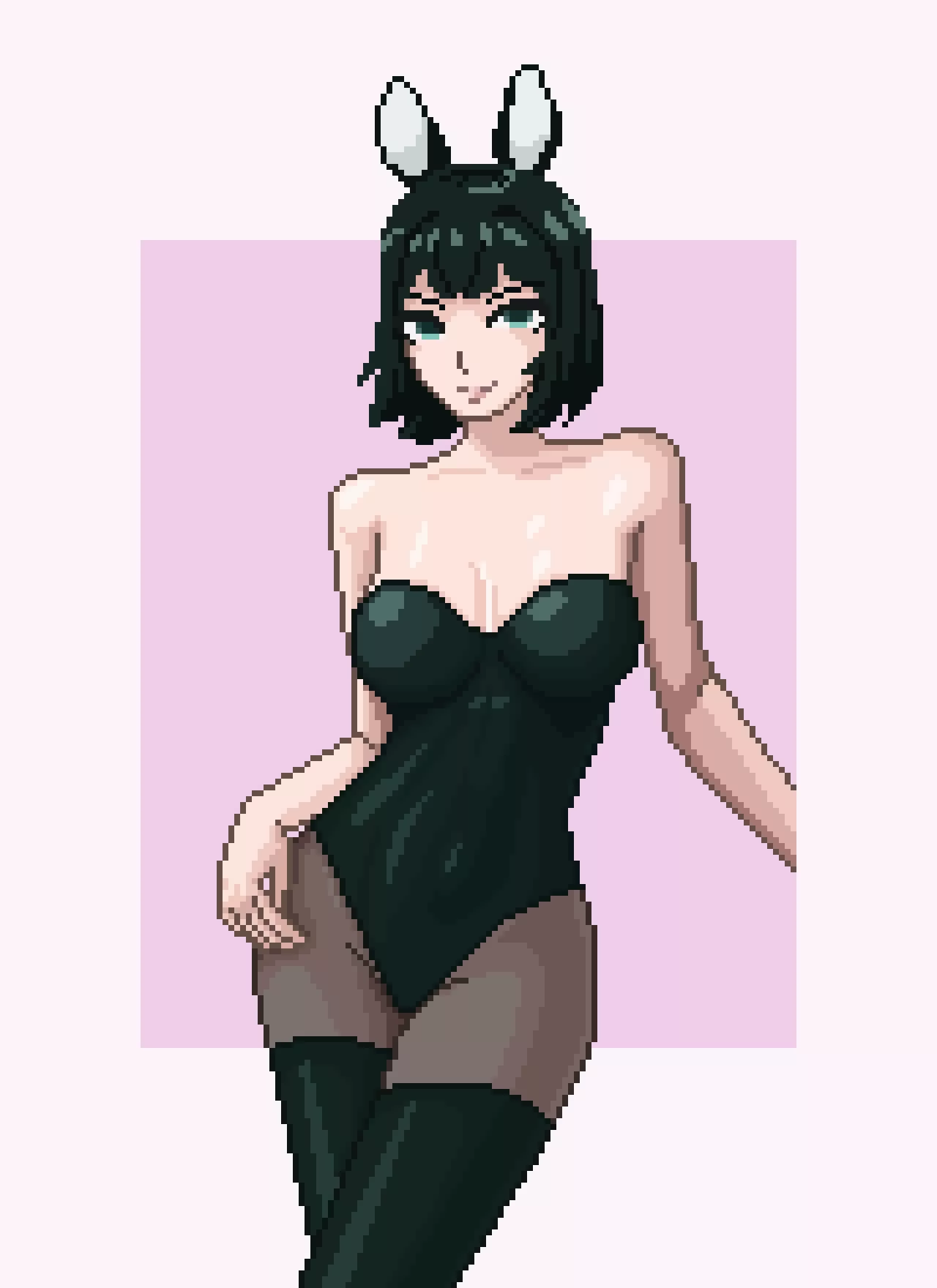 Fubuki in bunny costume for easter
