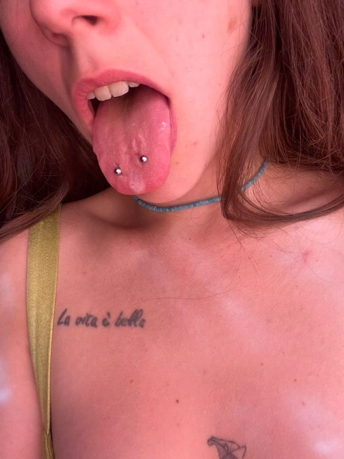 Good morning, baby. Do you want to start the day by inspecting my throat?