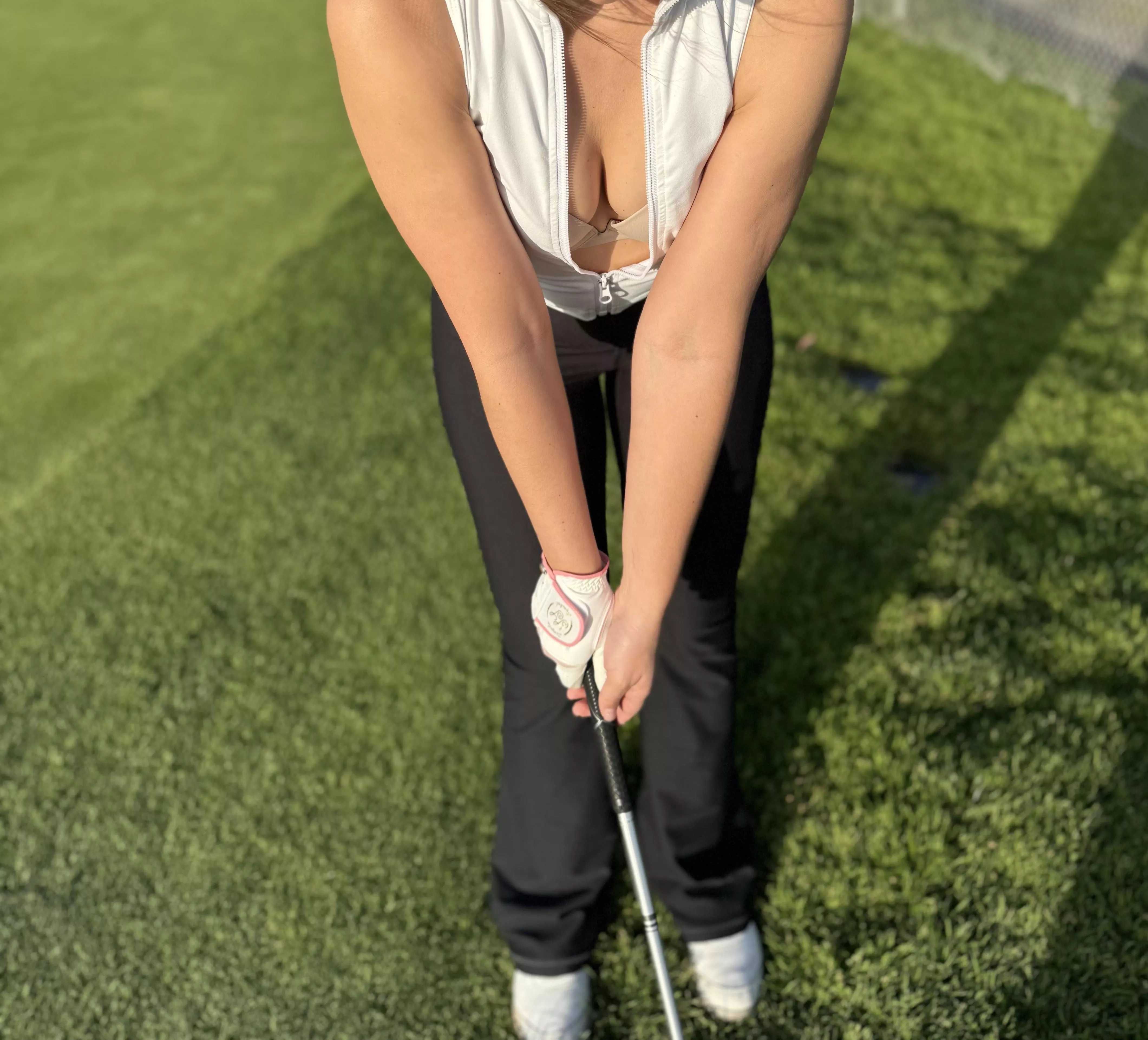 Got a little hot on the course today