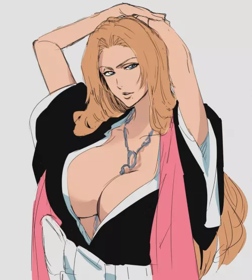 I posted this Rangiku art in the main subreddit, apparently it was too lewd, what do you guys think? (Art by the talented SEKIHAN)