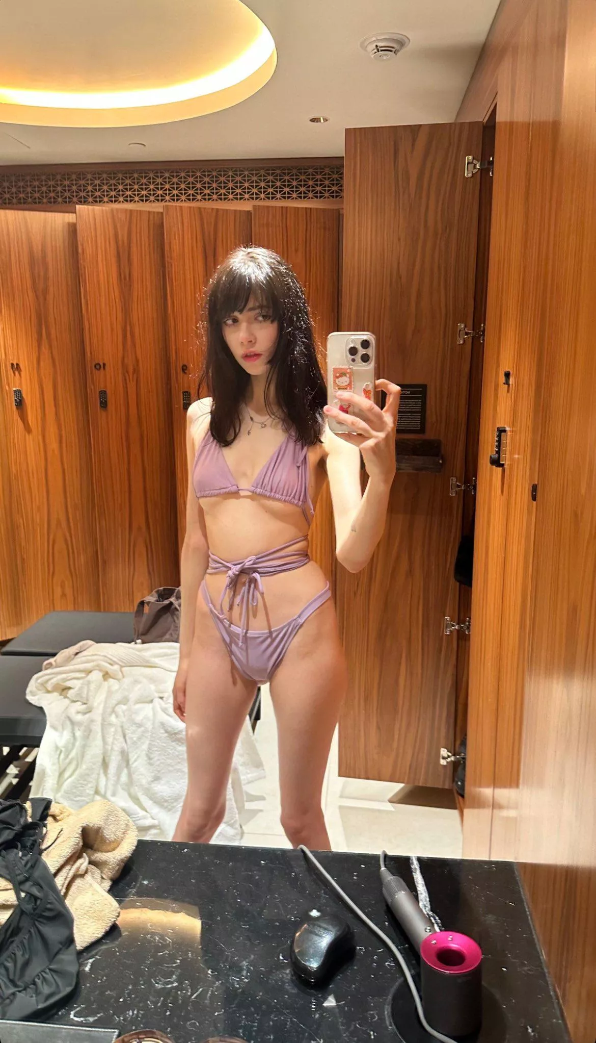 I think a bikini looks weird on my skinny body