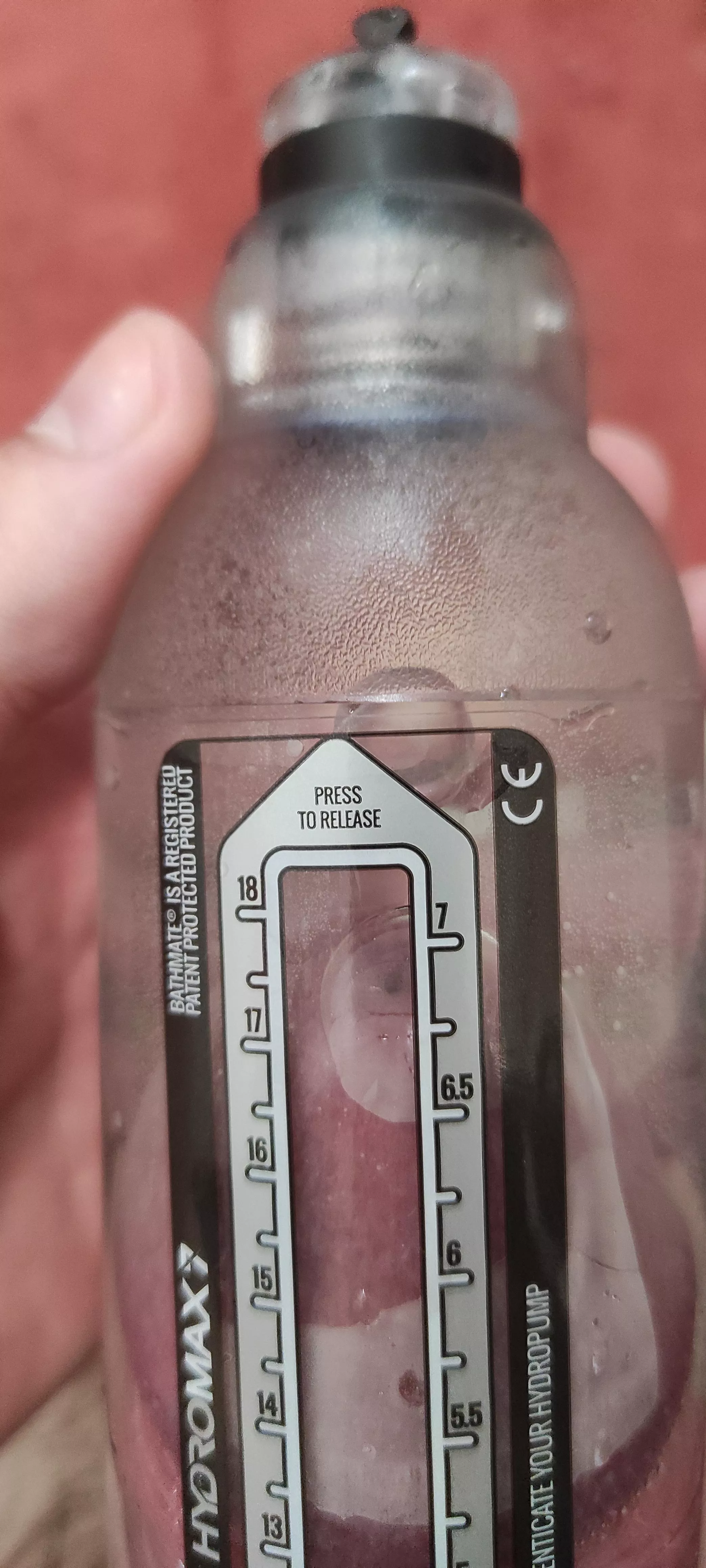 I'm usually 17 cm, it shows almost 18 here