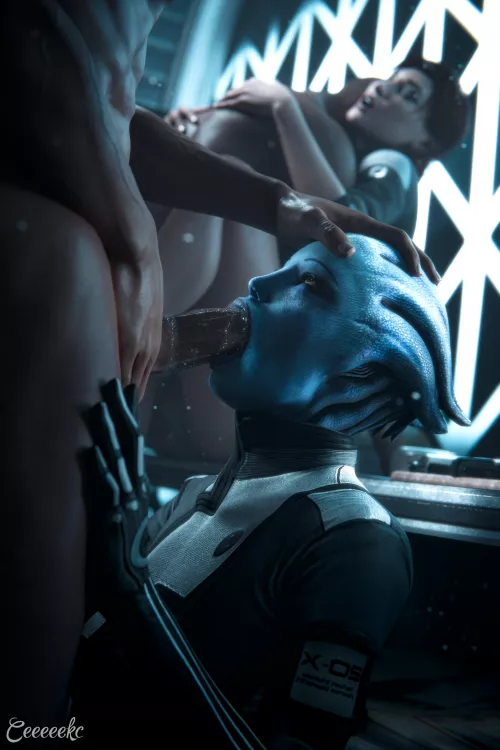 Liara and Shepard (CEKC)