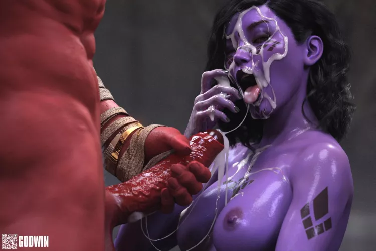 Mirialan Gets a Huge Load (Godwin)