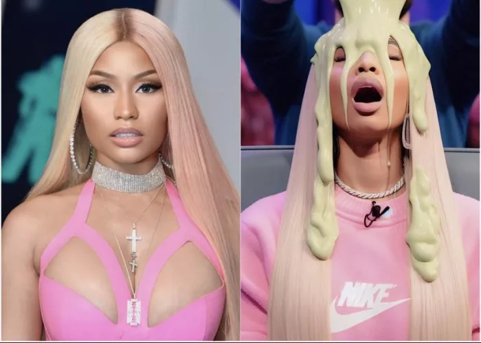 Naughty Nicki gets slimed