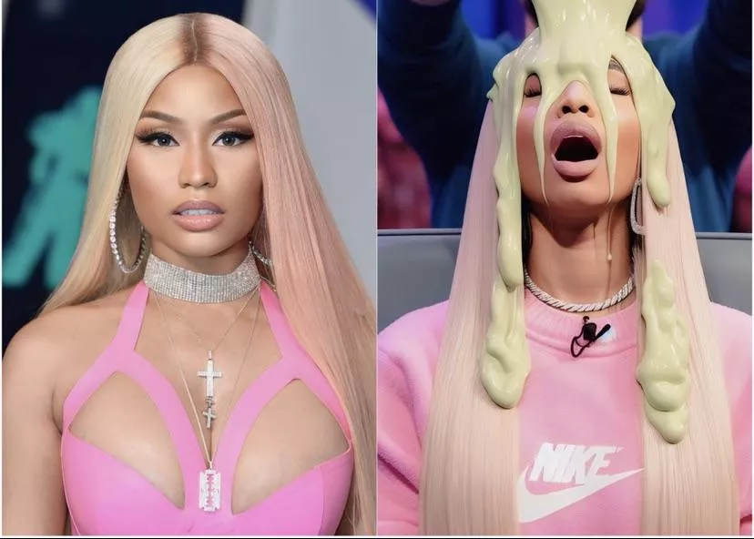 Naughty Nicki gets slimed