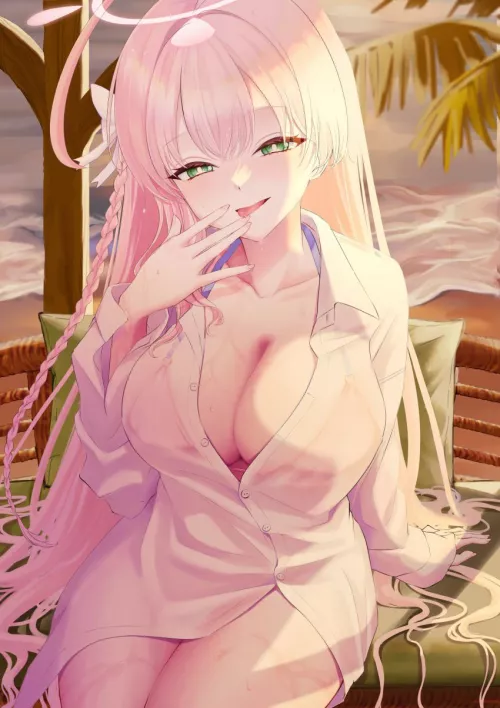 Sexy and cute angel waifu