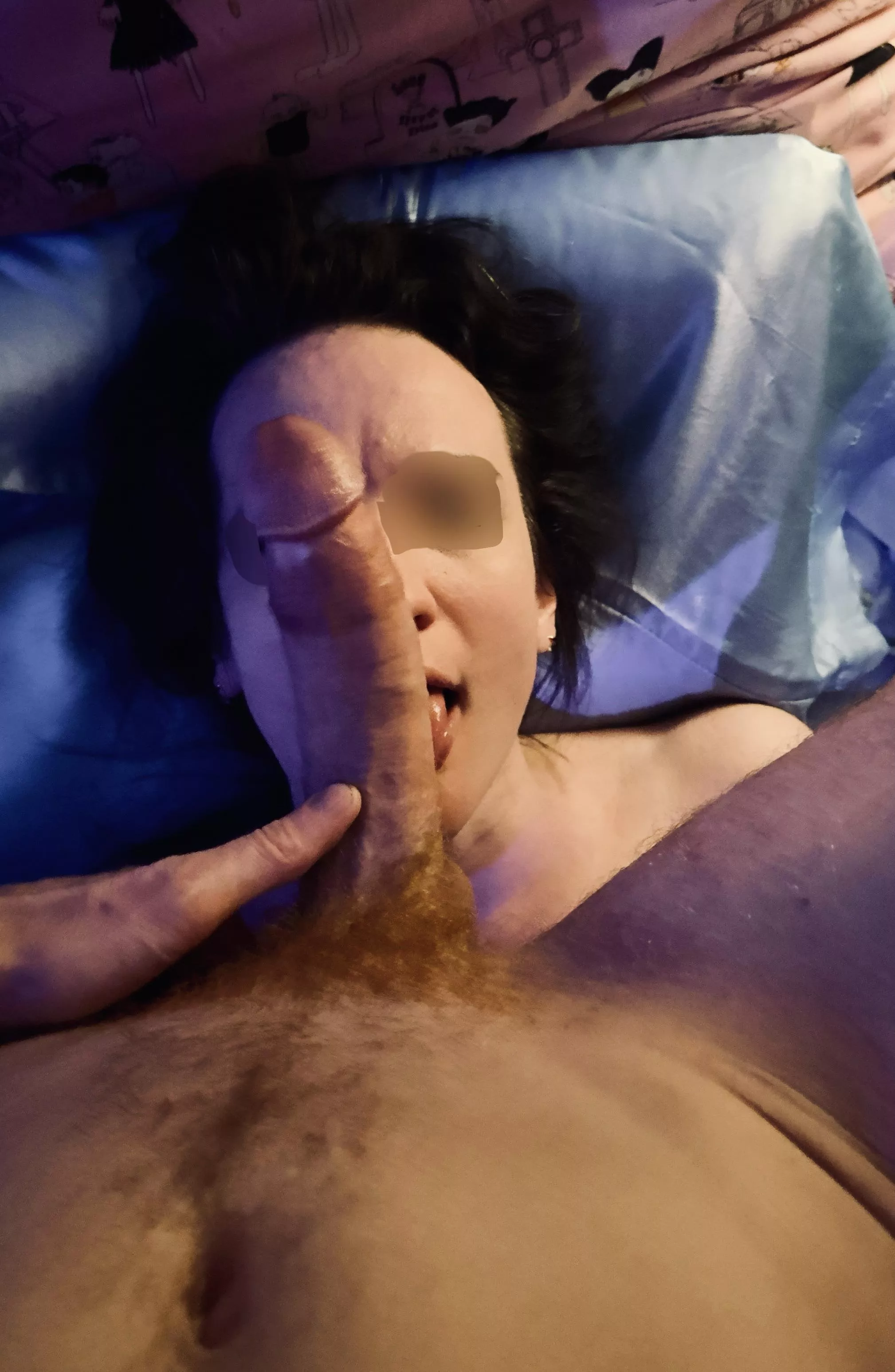 When I first saw a dick as big as my face, I was scared. But now, it's just my daily routine 🤤