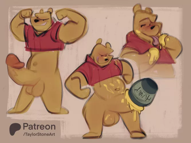 Winnie the Pooh (Art by me @taylorstoneart)
