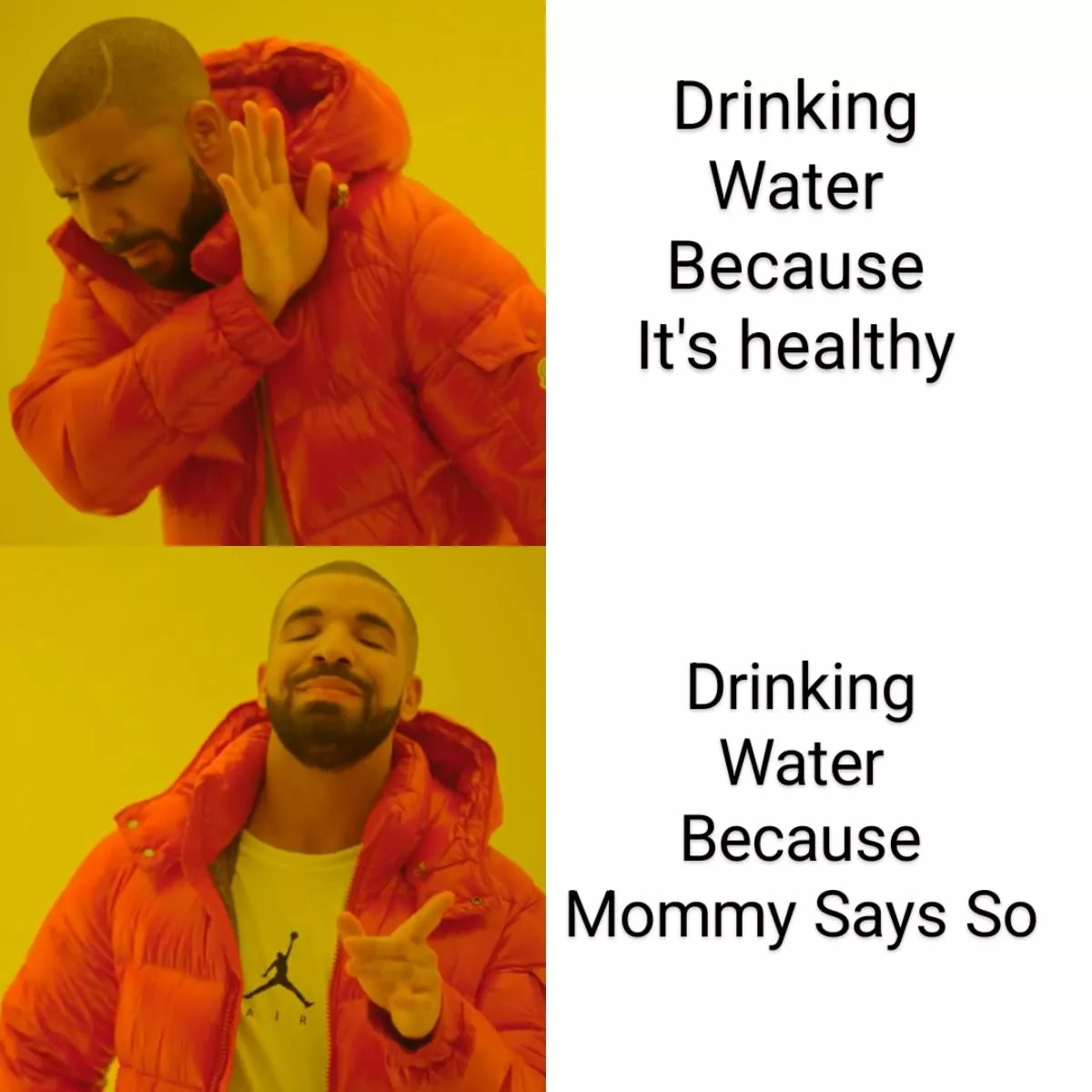 Drinking water...