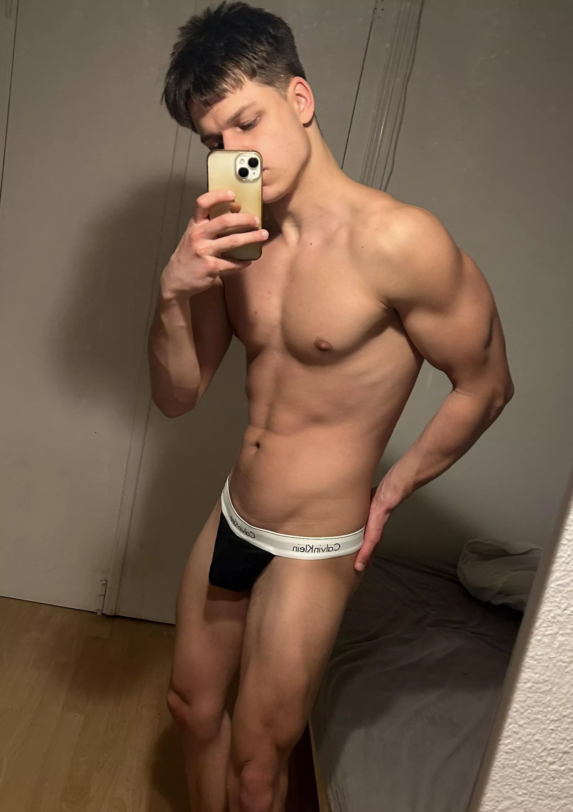 (19)Would you take them off me?