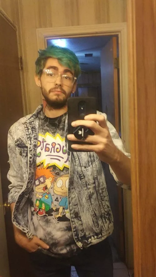 Before my hair faded. 