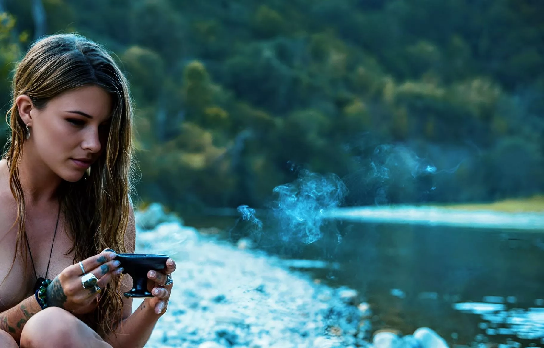 🎵Flow with the water
Let it clean you
Play with the fire
Let it free you
Run with the wind and
Let it breathe you
Sit with the earth and
Let her teach you 🎵 Releasing with Fia in Albanian valleys