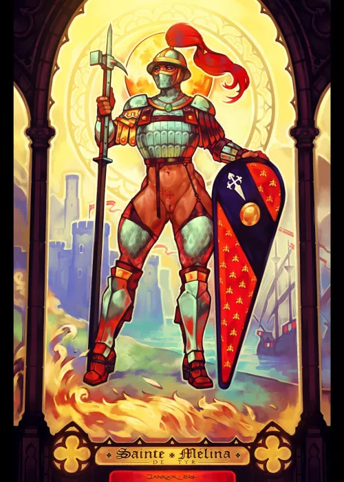 Knight-Saint Melina of Tyre (JanRock) [Original]