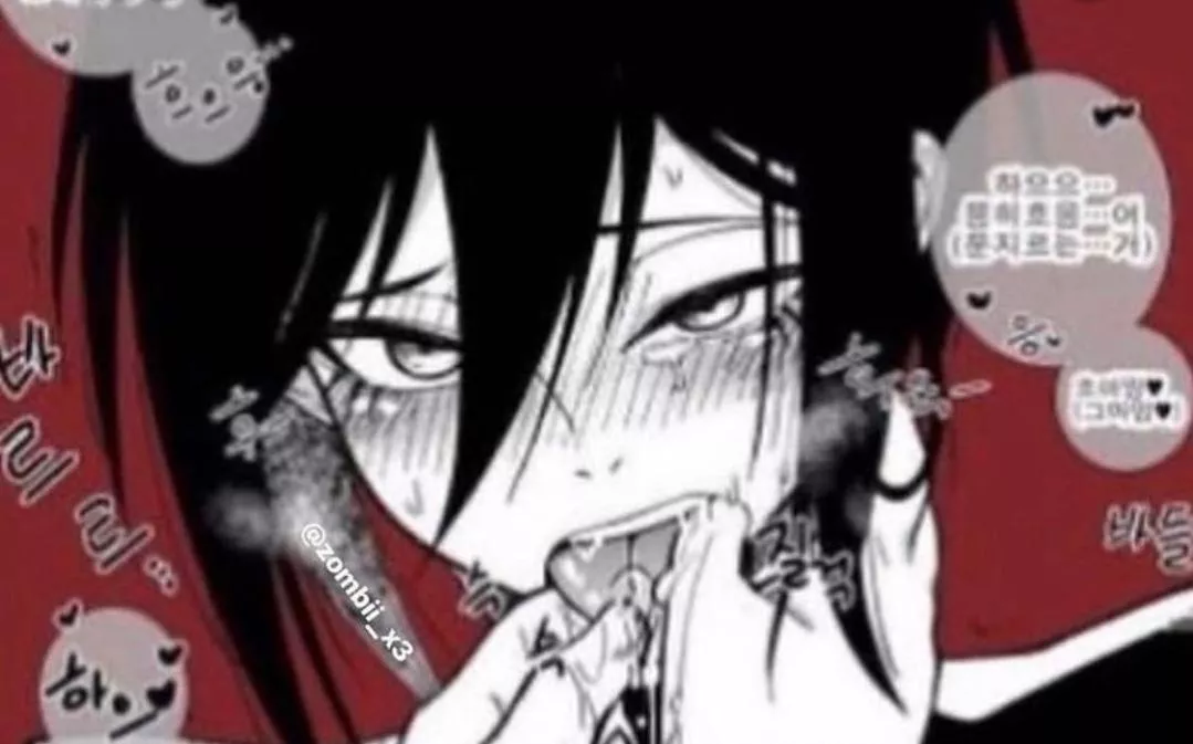 Lf Mono Source: Korean, tongue, finger, black hair, ahegao, breathing heavy