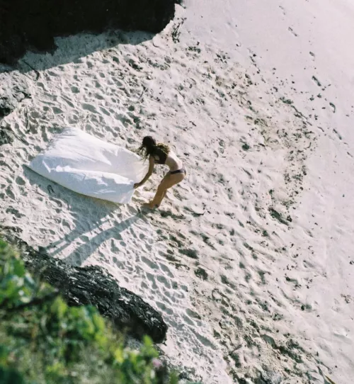 Preparing for beach day -IG 4/4/2024