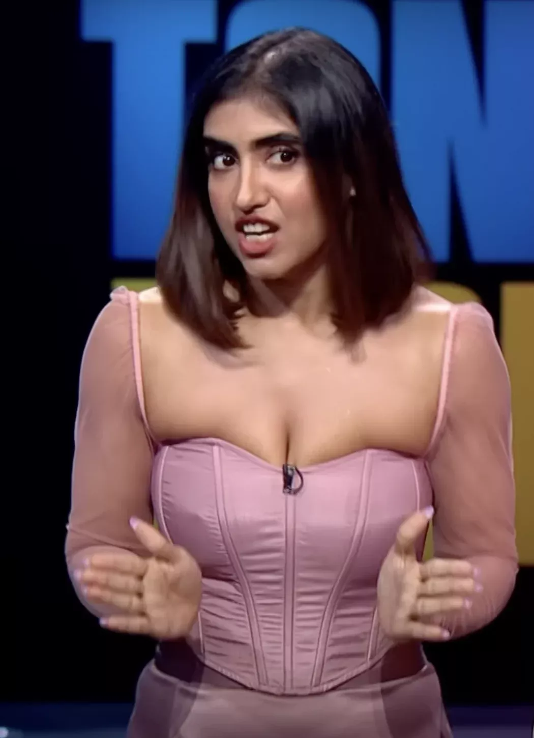 Shark tank contestent ain't letting them breathe...