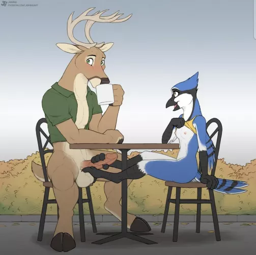  Cafe footjob (jishinu) [MF]