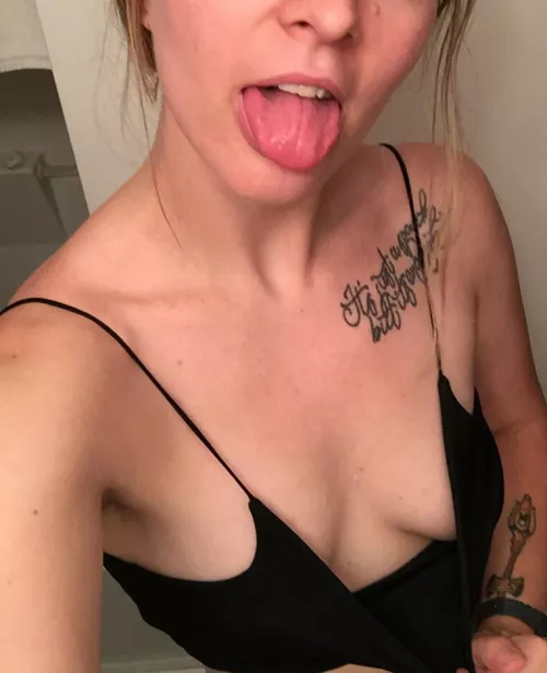 Cum in my mouth or in my titties?