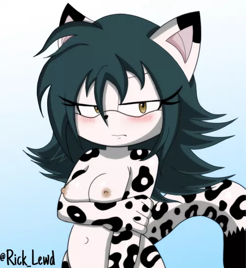 D-do you think they're cute? [My OC Lucatiel the snow leopard] (made by me: Rick_Lewd)