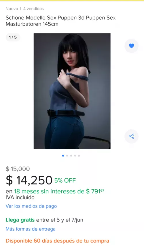 Hello, I am new and I have a doubt if it is real buy to buy sex dolls on Mercado Libre or is it scam ? 