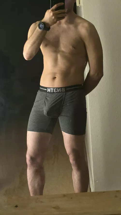 I also took a pic without the shorts 😉