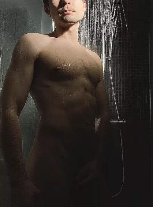 In the shower