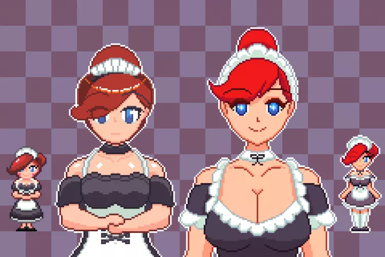 Redraw of an old VN portrait of mine